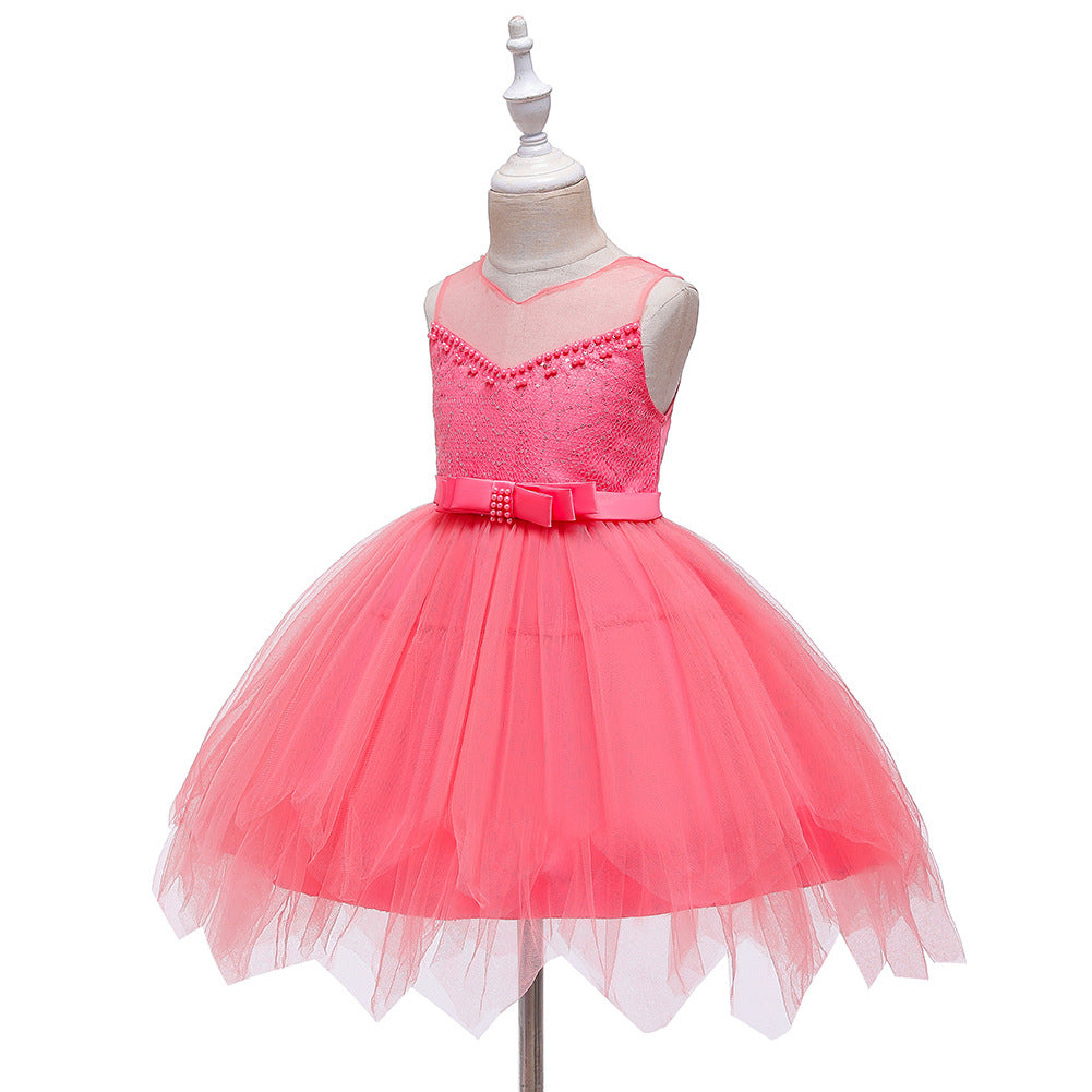 Flower Girl Dresses Toddler Knee Length Kids Princess Wedding Graduation Formal Holiday Birthday Party