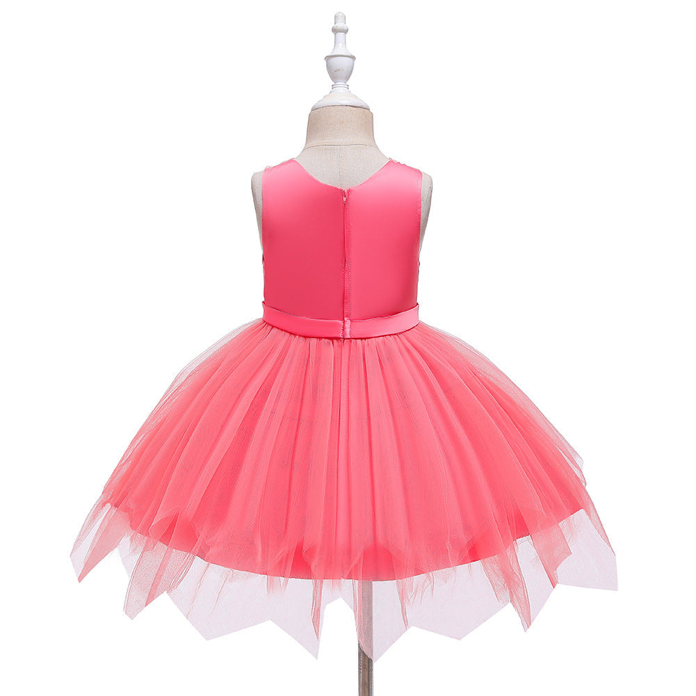 Flower Girl Dresses Toddler Knee Length Kids Princess Wedding Graduation Formal Holiday Birthday Party