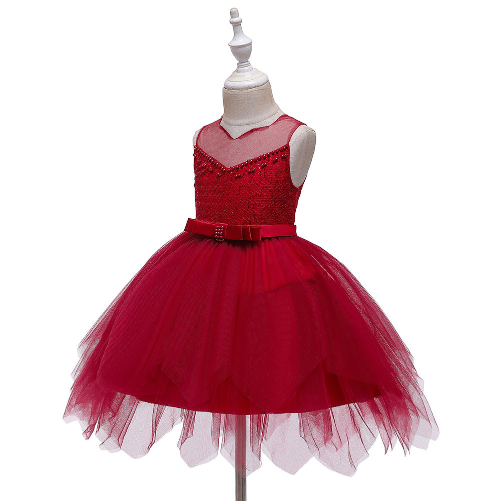 Flower Girl Dresses Toddler Knee Length Kids Princess Wedding Graduation Formal Holiday Birthday Party