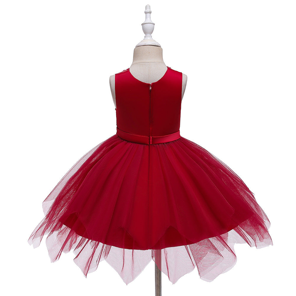 Flower Girl Dresses Toddler Knee Length Kids Princess Wedding Graduation Formal Holiday Birthday Party