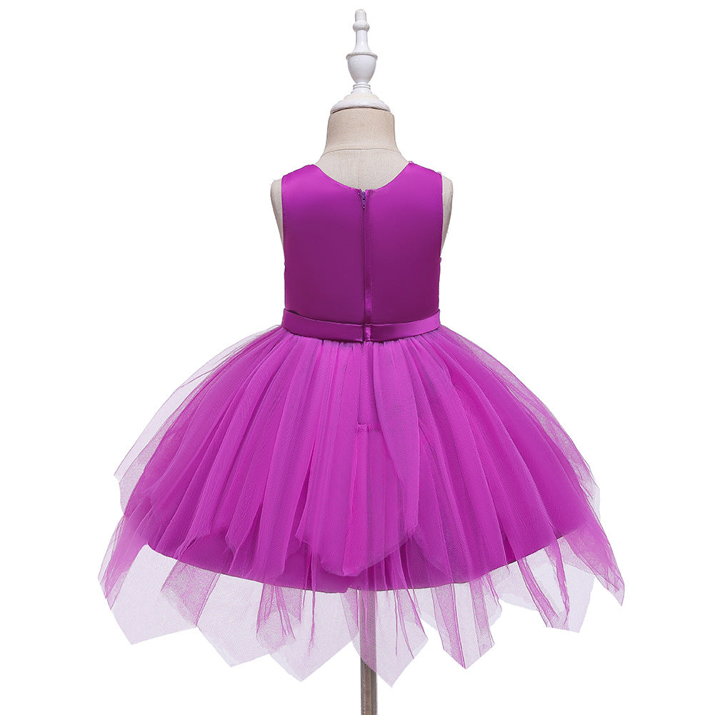 Flower Girl Dresses Toddler Knee Length Kids Princess Wedding Graduation Formal Holiday Birthday Party