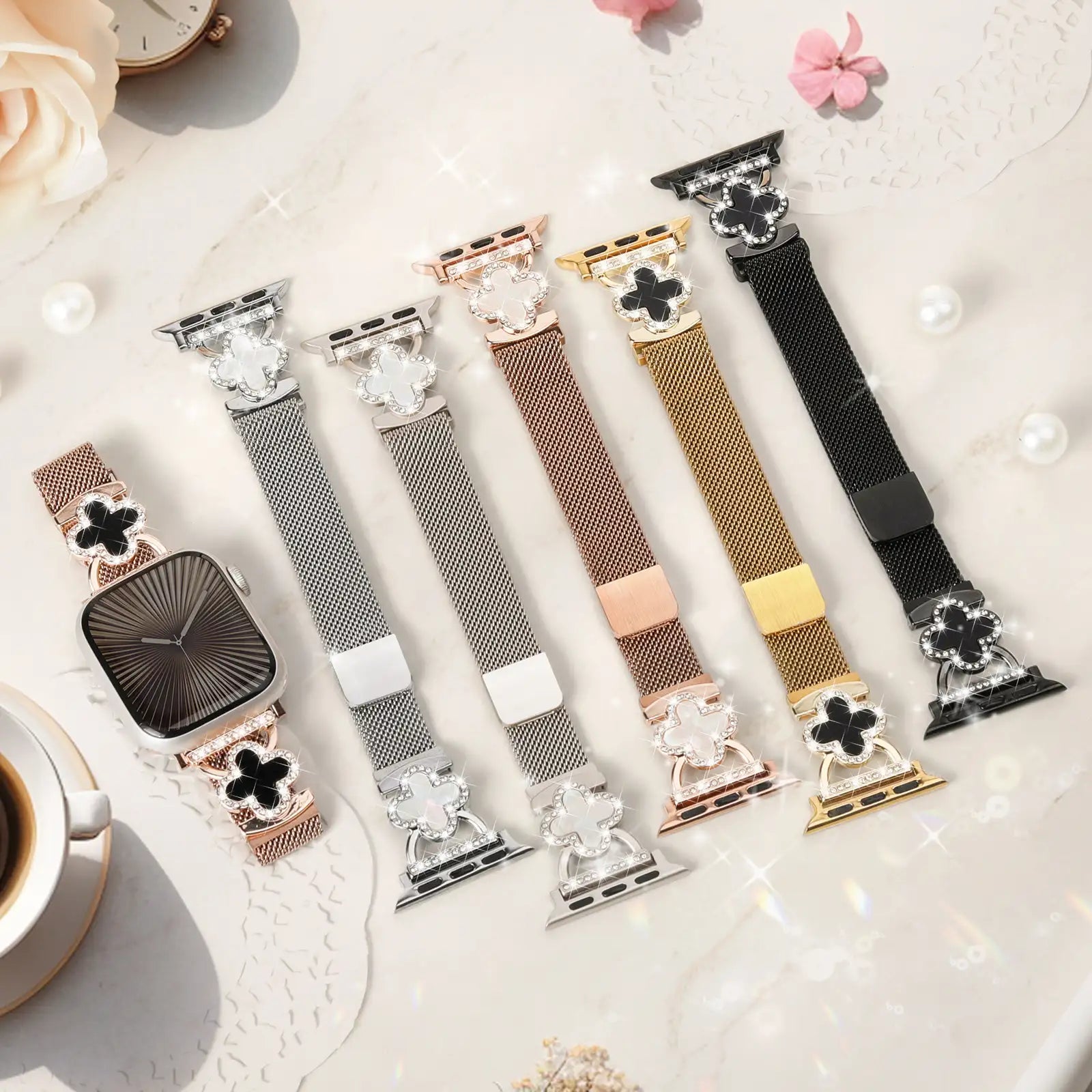 Slim-fit Milanese Clover strap For Women