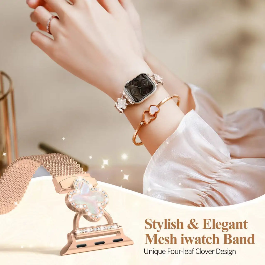 Slim-fit Milanese Clover strap For Women