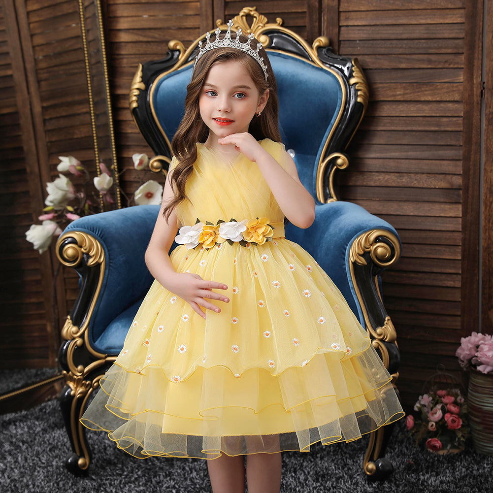 New Formal Tutu Tulle Toddler Kids Flower Girl Dresses