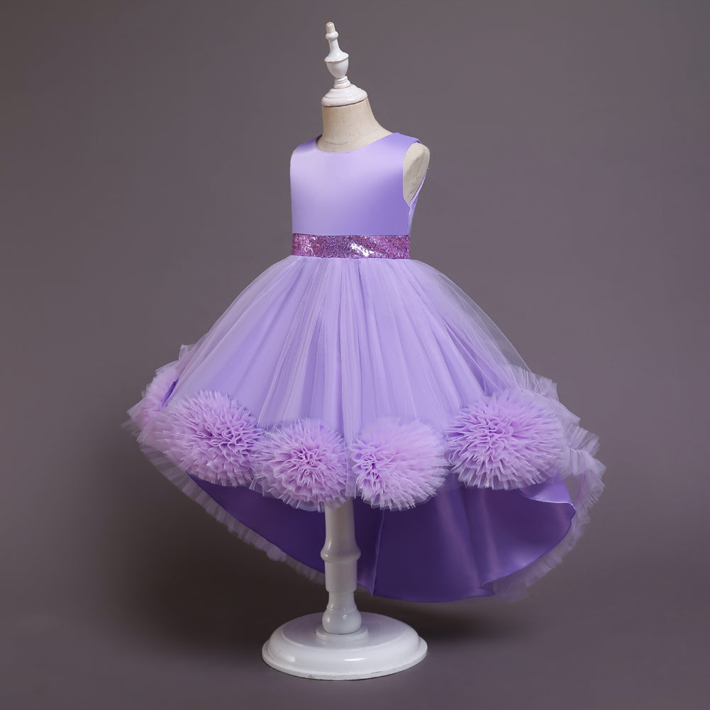 Flower Girl Dress Toddler Kids Princess Wedding Graduation Trailing Formal Special Occasions