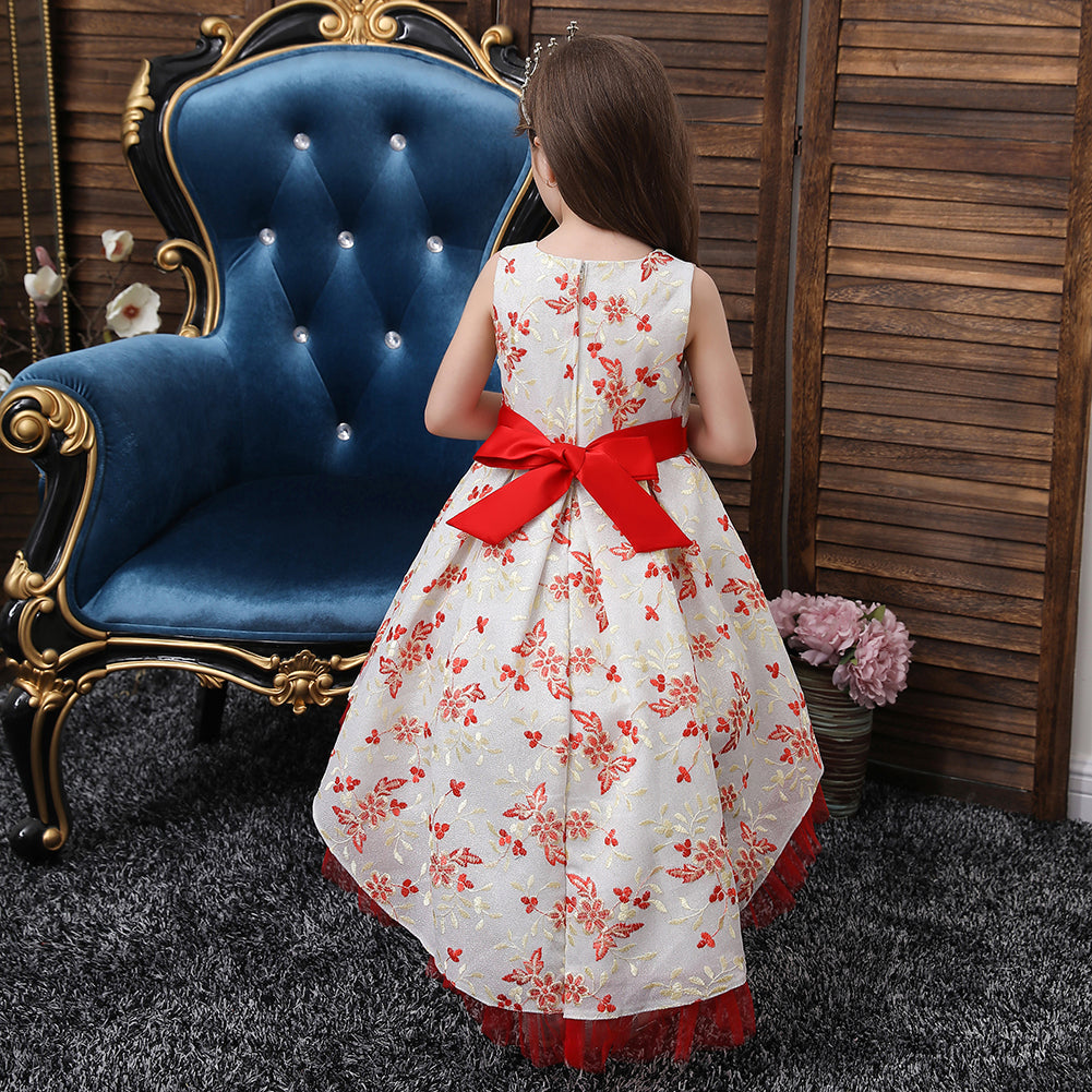 Flower Girl Dresses Trailing Wedding Formal Ball Gown