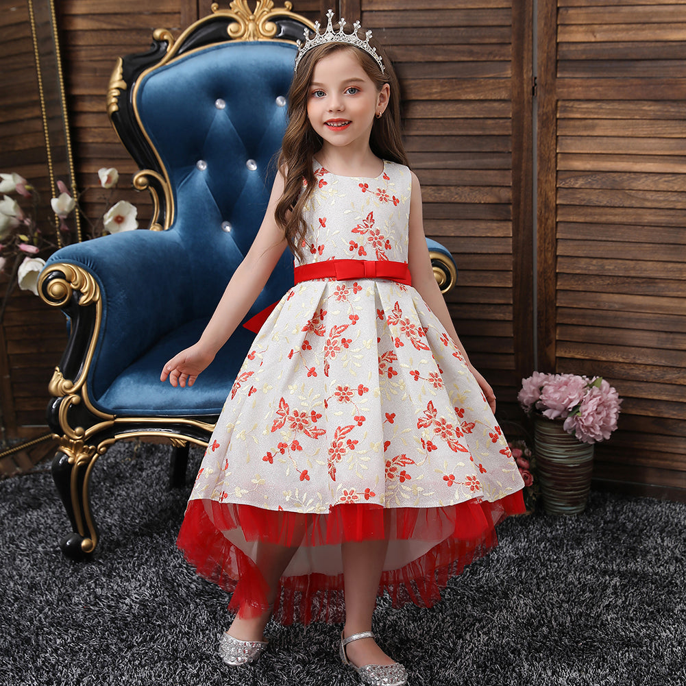 Flower Girl Dresses Trailing Wedding Formal Ball Gown
