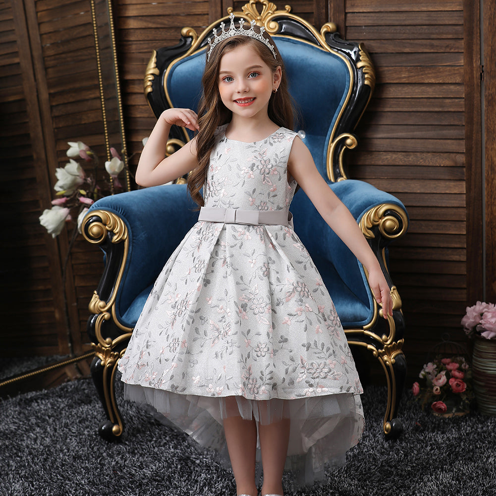 Flower Girl Dresses Trailing Wedding Formal Ball Gown