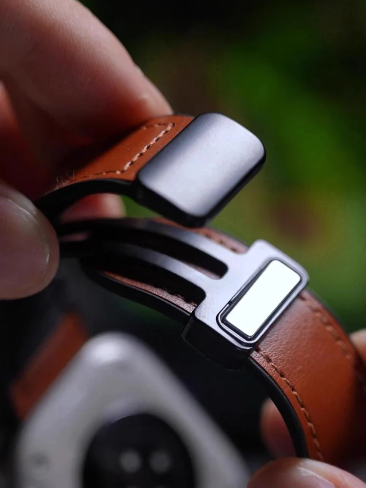 Silicone Magnetic Leather Strap