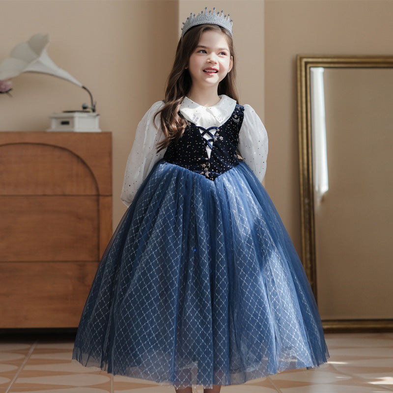 Anna Elsa New Girls Dress Costume Cosplay Party Holiday Wedding
