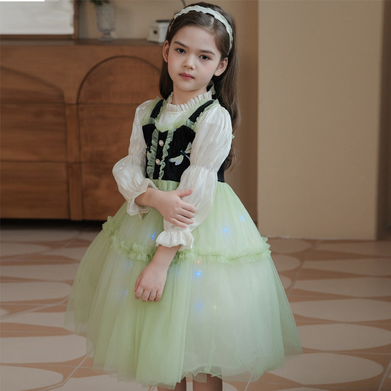 Elsa Anna New Girls Wedding Dress Costume Cosplay Party Holiday Halloween