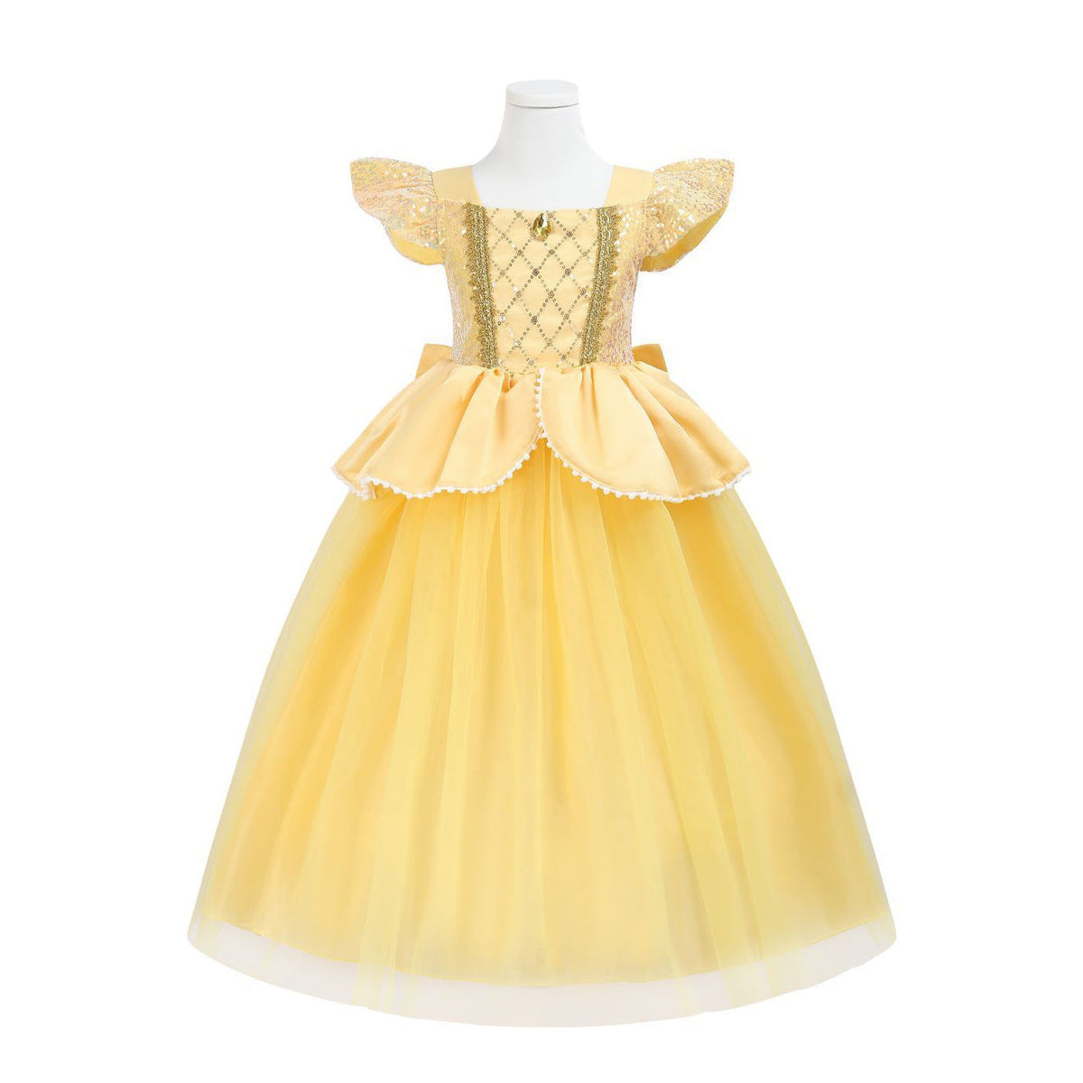 New Girl Princess Rapunzel Belle Cinderella Costume Dresses For Cosplay Halloween Party