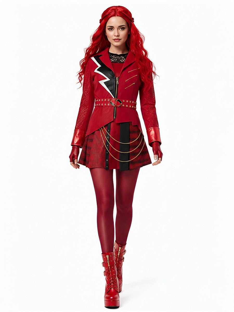 Rebel Wonderland Princess Red Cosplay Costume for Adults & Kids