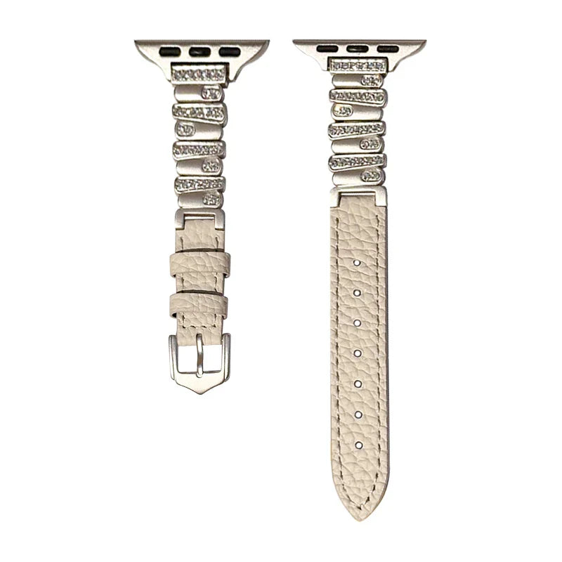 Irregular Leather Strap For Apple Watch