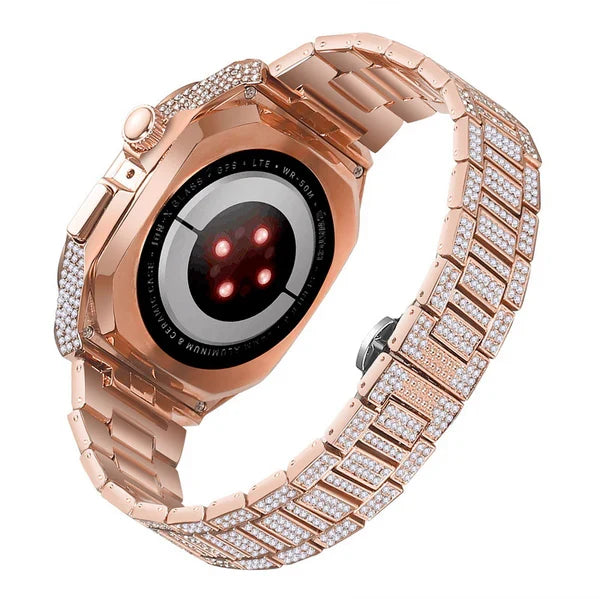 Luxury Metal CrystalDiamond Case Strap