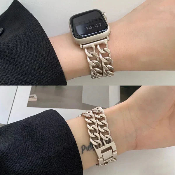 Double Chain Apple Watch Strap