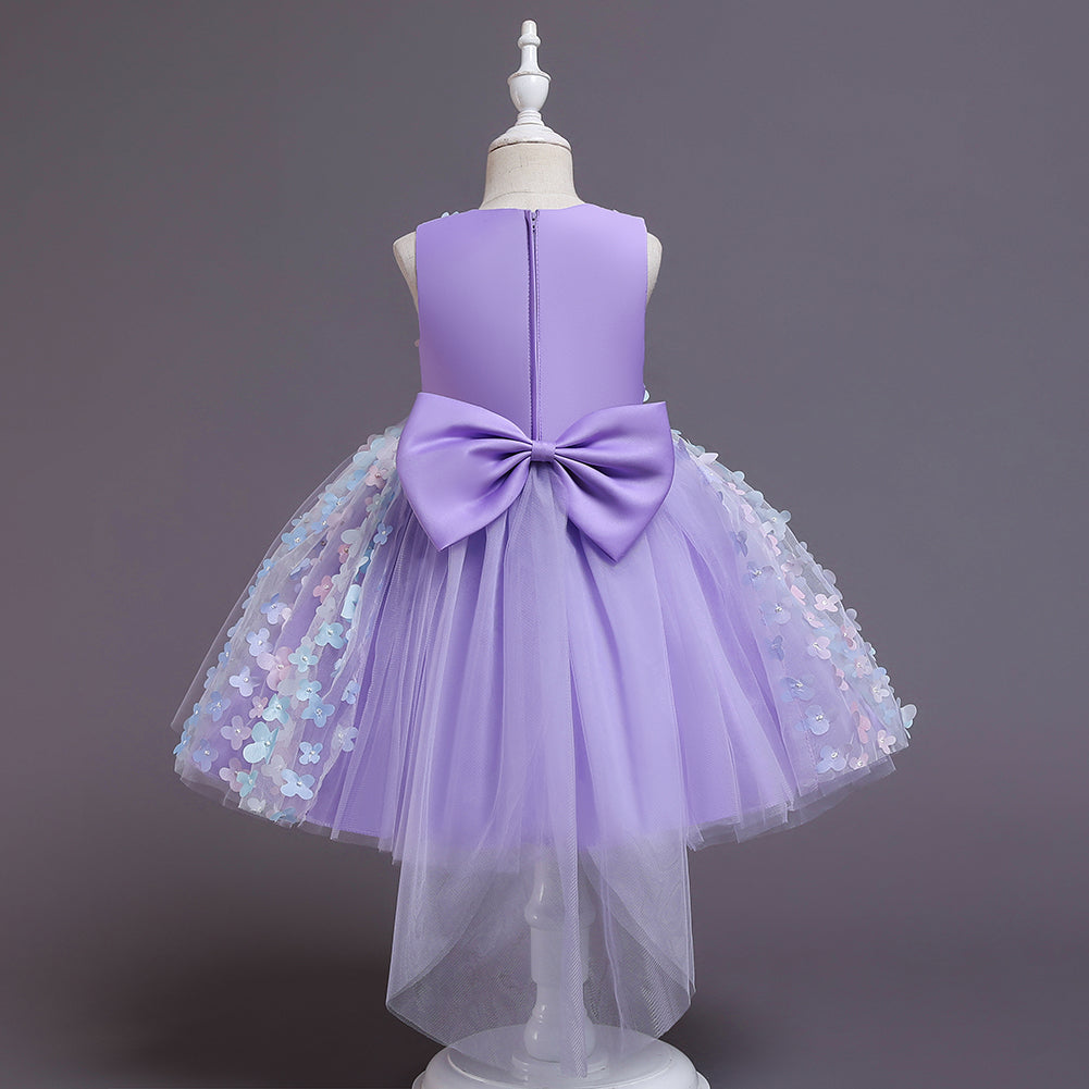 Baby Toddler Butterfly Long Mesh Flower Girl Dresses