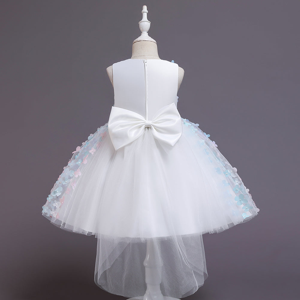 Baby Toddler Butterfly Long Mesh Flower Girl Dresses