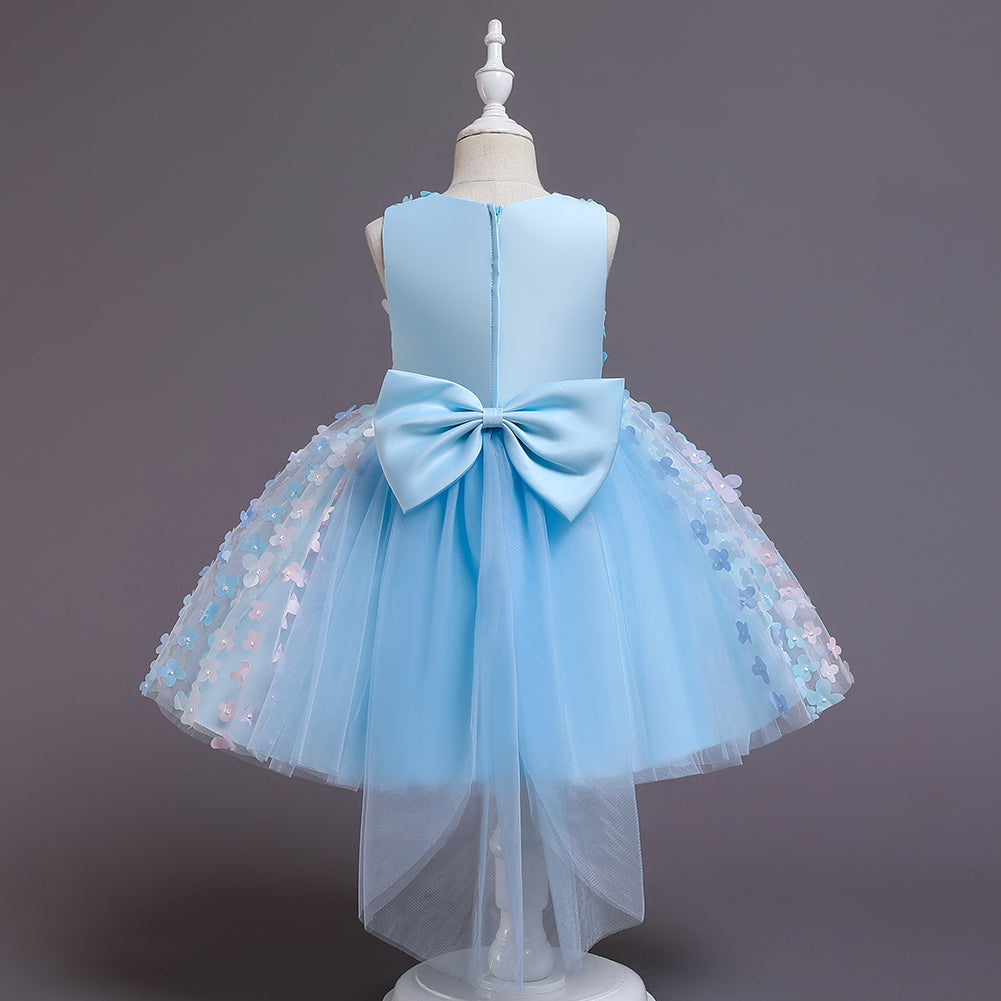 Baby Toddler Butterfly Long Mesh Flower Girl Dresses