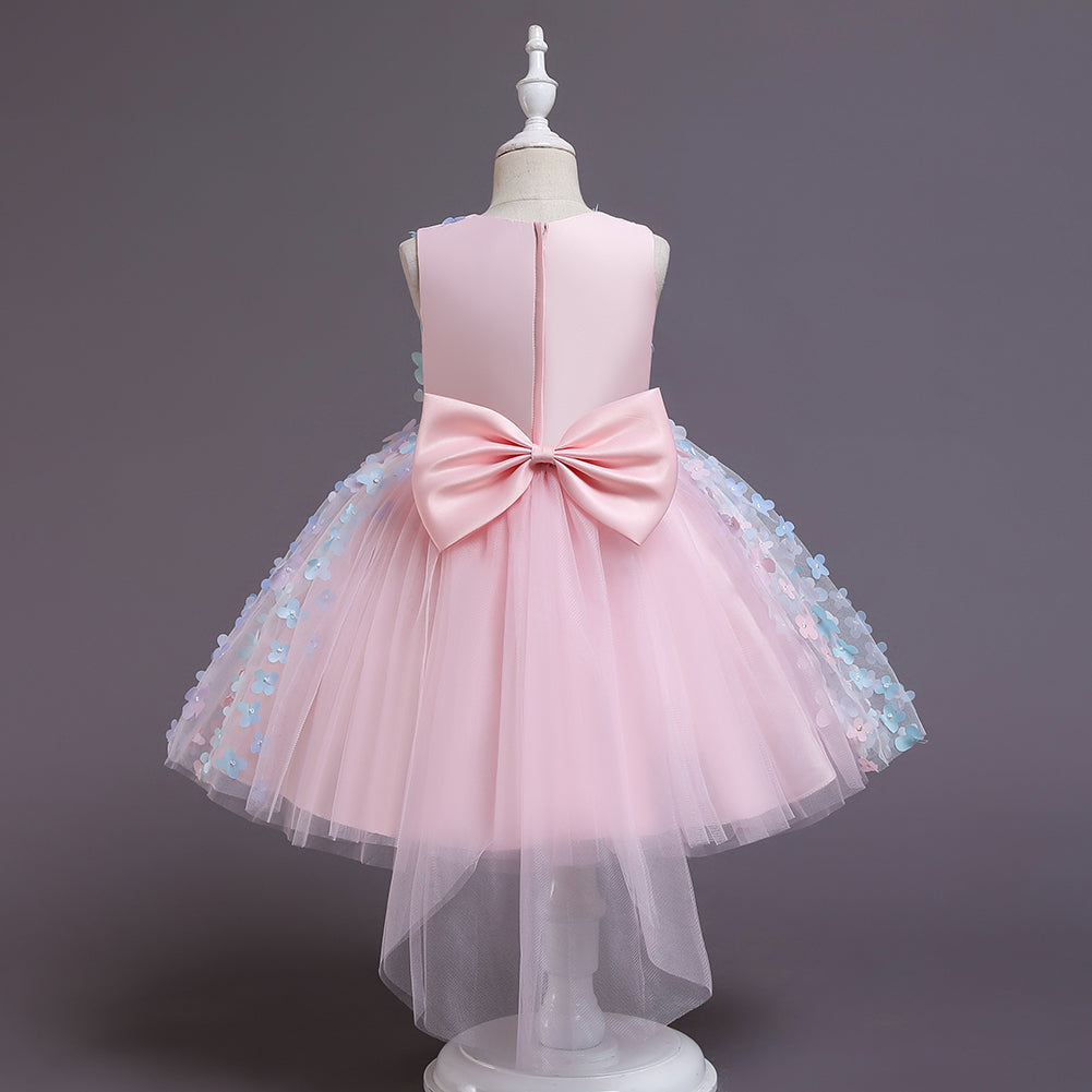 Baby Toddler Butterfly Long Mesh Flower Girl Dresses