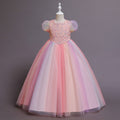 Girl Formal Sequins Wedding Dresses Ball Gown Birthday Holiday Party Bridesmaid