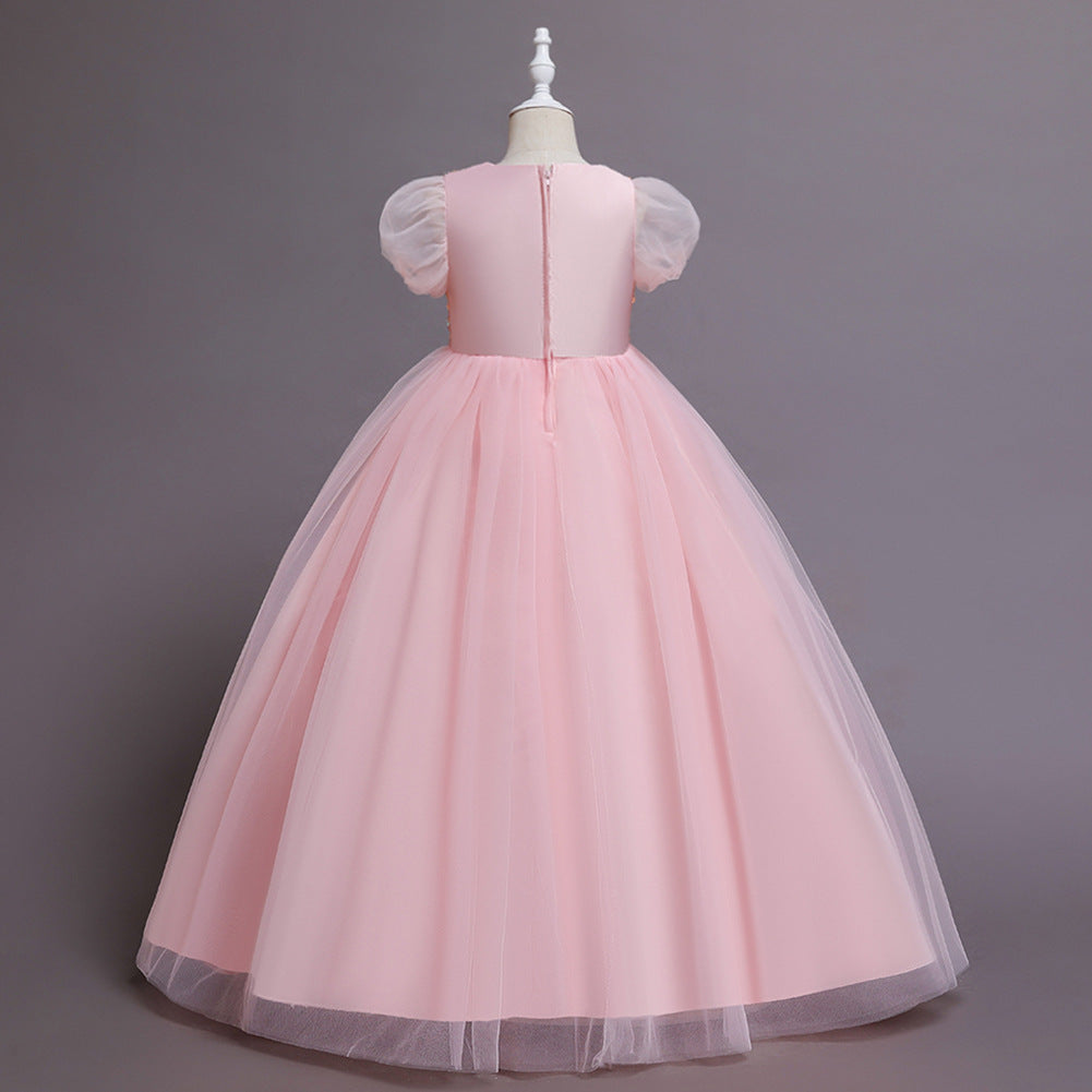 Girl Formal Sequins Wedding Dresses Ball Gown Birthday Holiday Party Bridesmaid