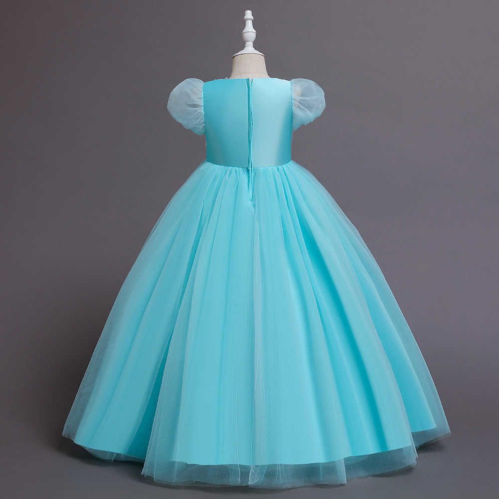 Girl Formal Sequins Wedding Dresses Ball Gown Birthday Holiday Party Bridesmaid