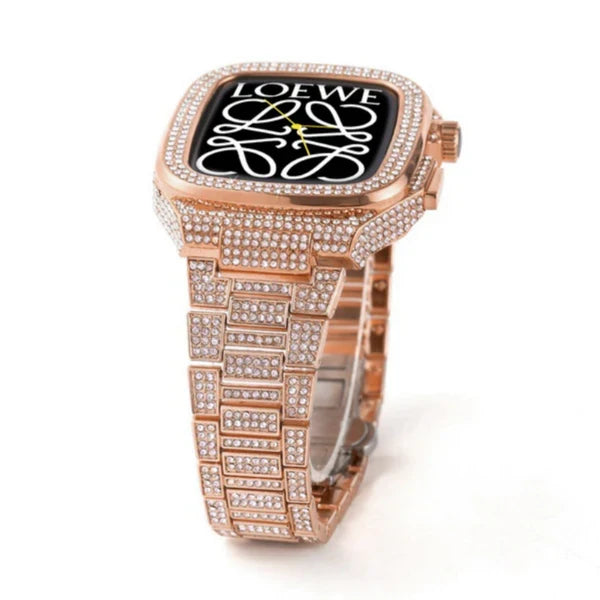 Luxury Metal CrystalDiamond Case Strap