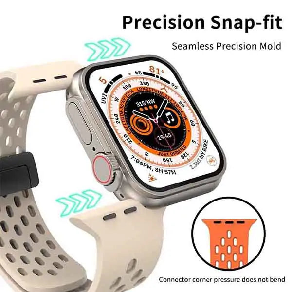 Folding Clasp Sports Silicone Strap