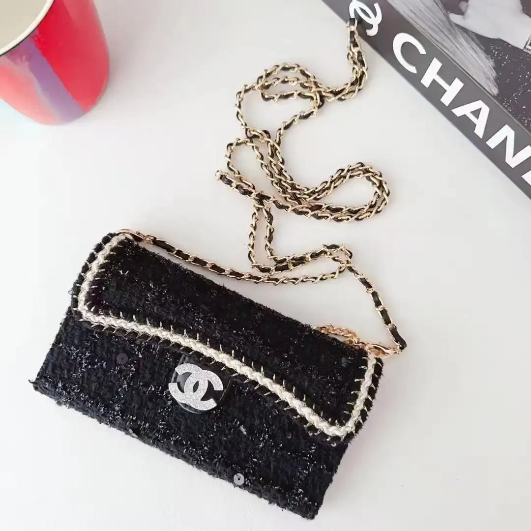 CC Monogram Leather iPhone Case Bag