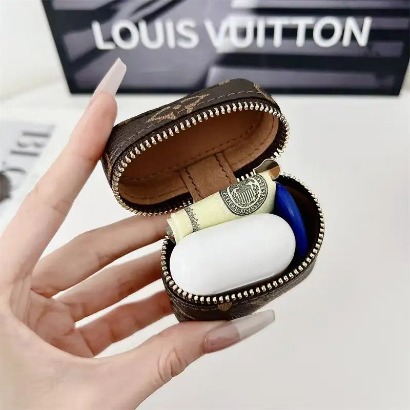Luxury Designer-Inspired AirPods Case Storage