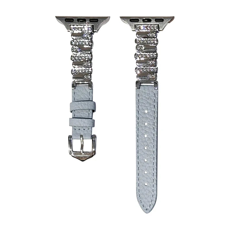 Irregular Leather Strap For Apple Watch