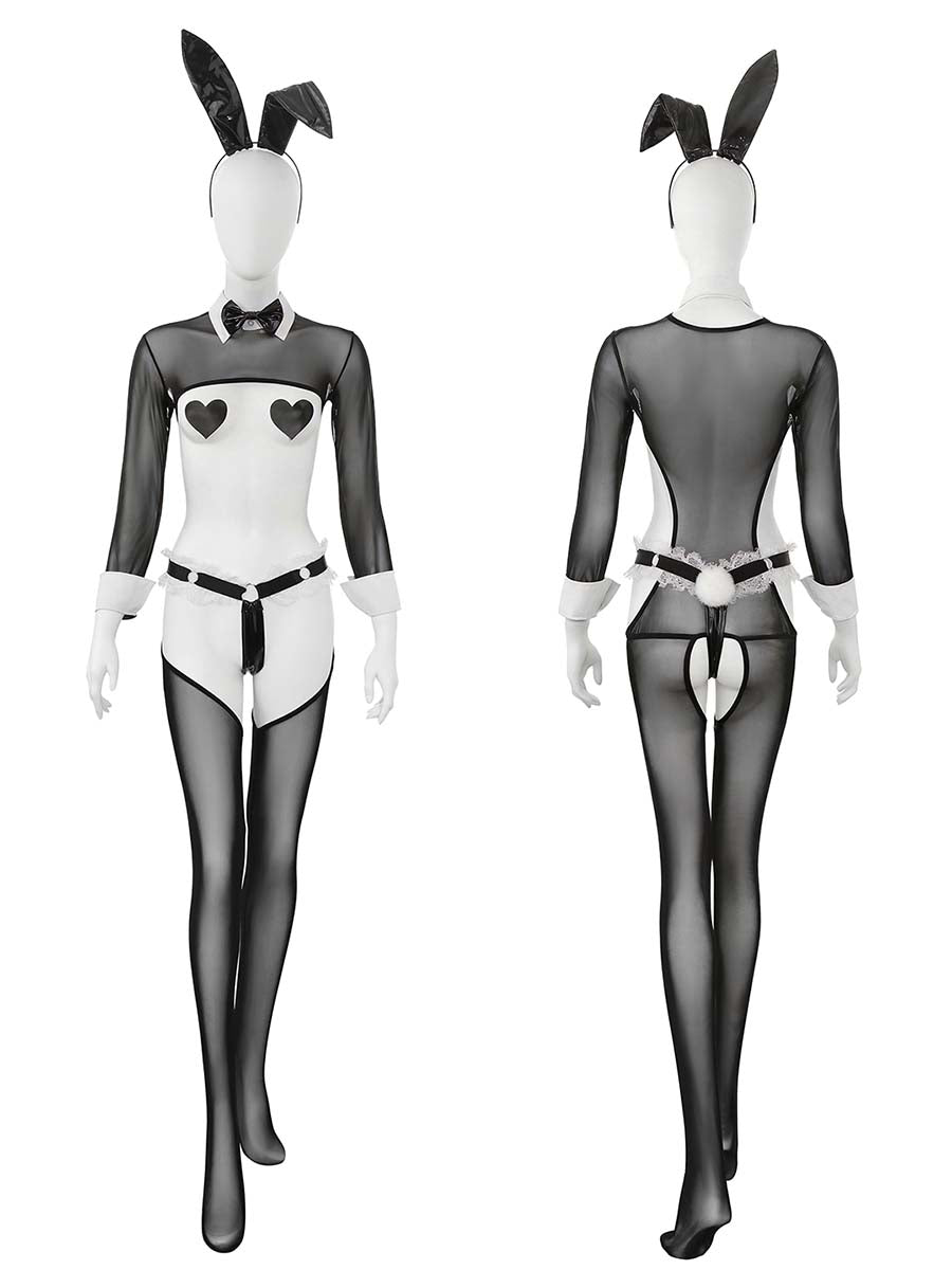 5 Pieces Bunny Girl Lingerie Costume