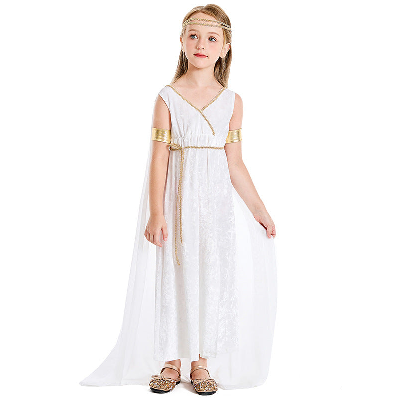Ancient Greek Goddess New Girl Costume Dress Cosplay Party Holiday Wedding Dress