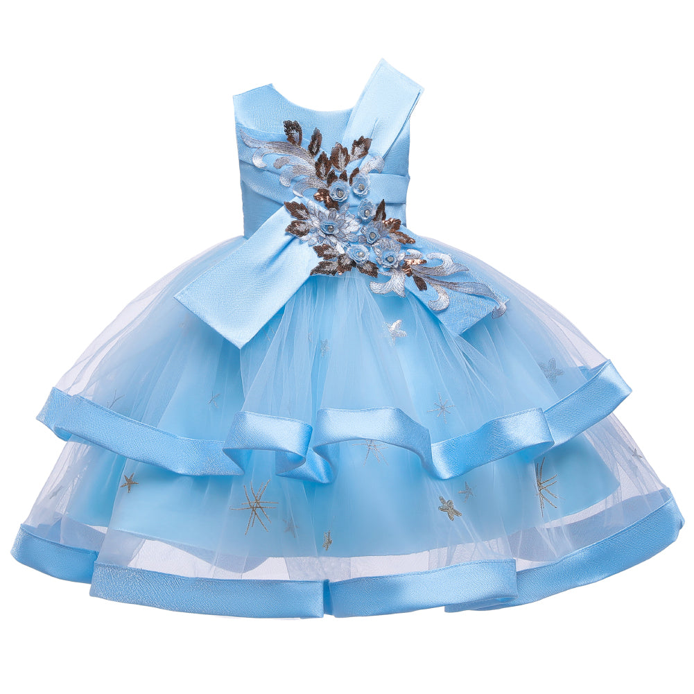 Flower Girl Dresses Kids Princess Wedding Bridesmaid Formal Floral
