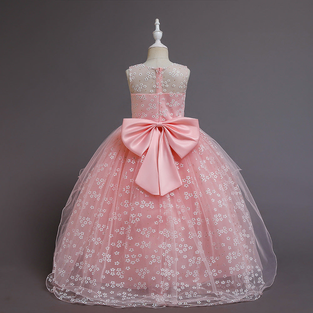 Flower Girl Dresses Wedding Formal Ball Gown For Birthday Holiday Party Bridesmaid