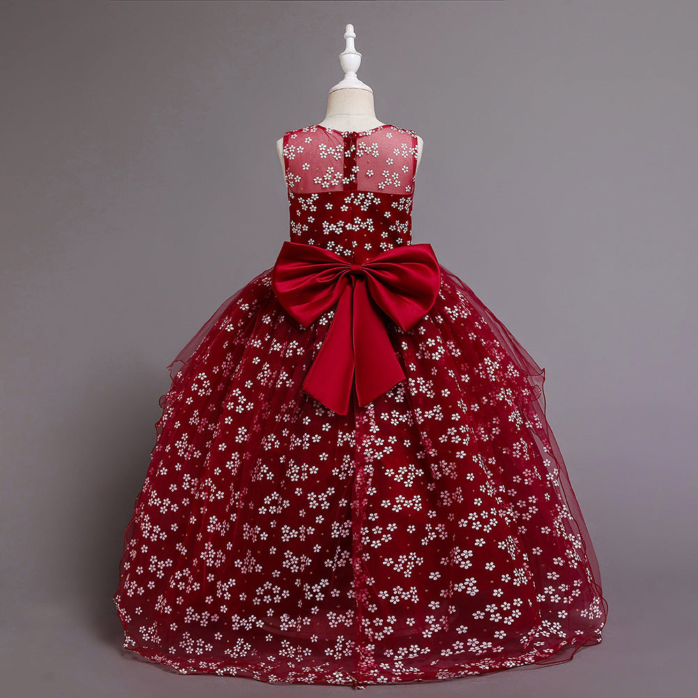 Flower Girl Dresses Wedding Formal Ball Gown For Birthday Holiday Party Bridesmaid