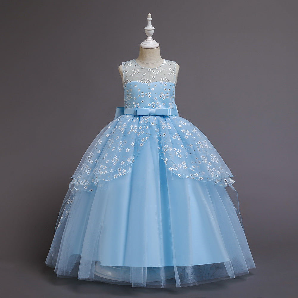 Flower Girl Dresses Wedding Formal Ball Gown For Birthday Holiday Party Bridesmaid