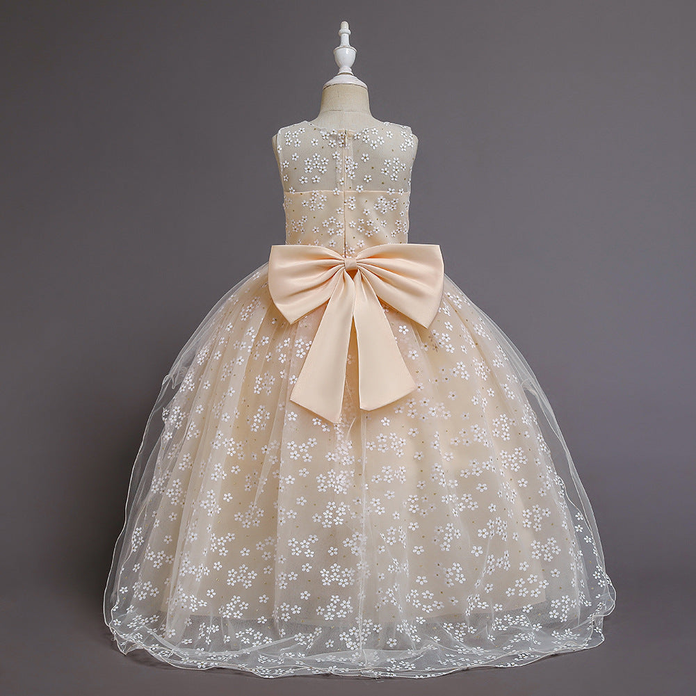 Flower Girl Dresses Wedding Formal Ball Gown For Birthday Holiday Party Bridesmaid