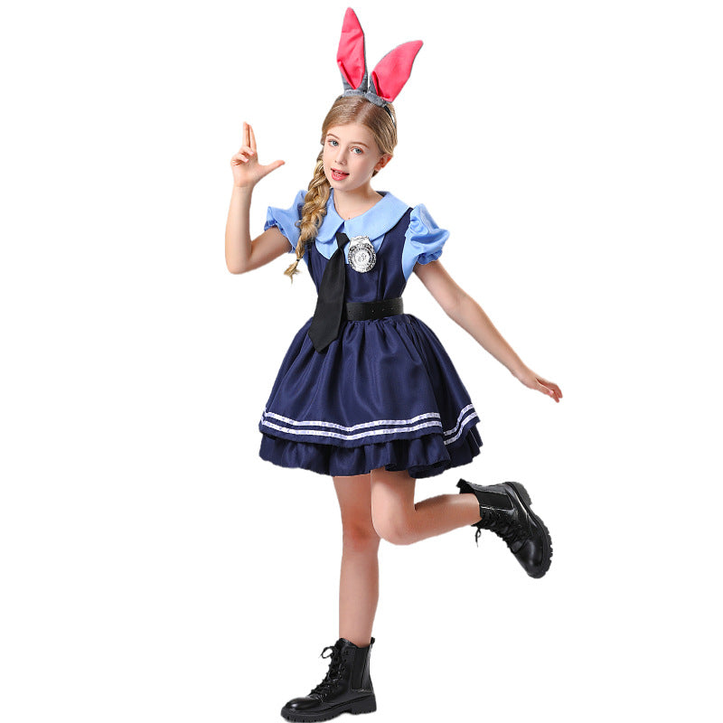 Zootopia Judy Cosplay Rabbit Girl Costume Dress For Party Holiday Wedding