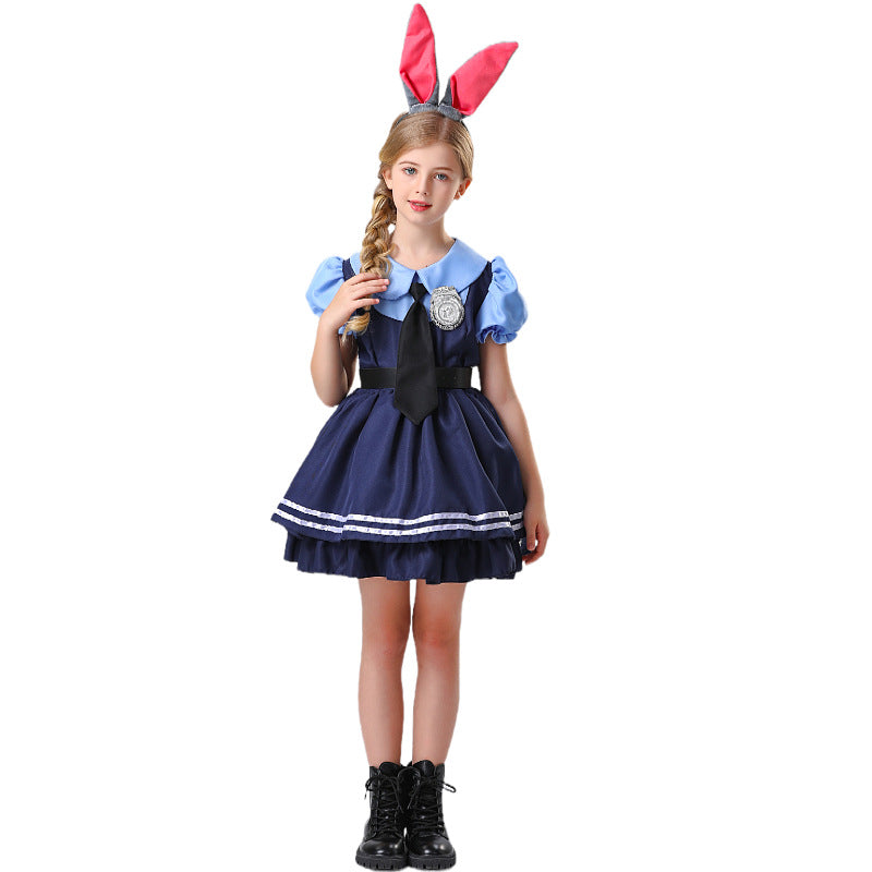 Zootopia Judy Cosplay Rabbit Girl Costume Dress For Party Holiday Wedding
