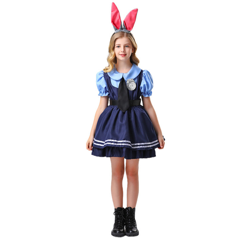 Zootopia Judy Cosplay Rabbit Girl Costume Dress For Party Holiday Wedding