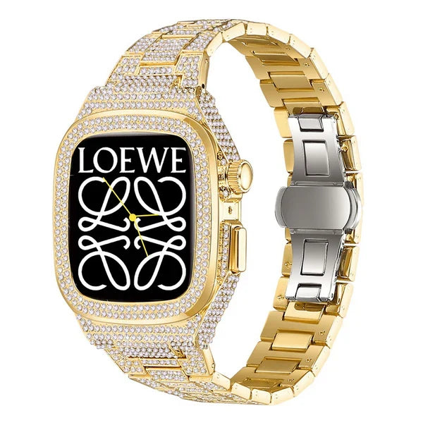 Luxury Metal CrystalDiamond Case Strap