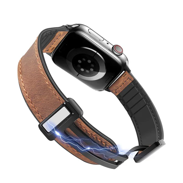 Silicone Magnetic Leather Strap