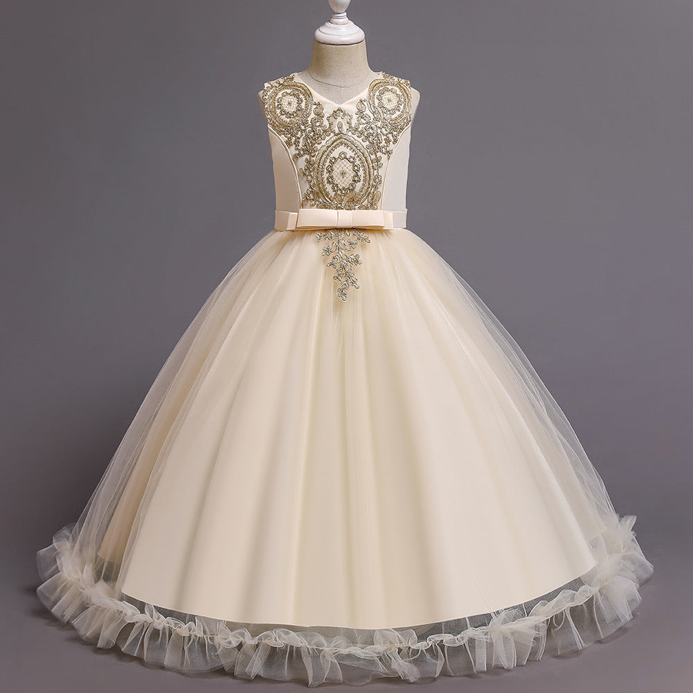 Flower Girl Dress Princess Dress Formal Sequins Wedding Birthday Costume Party Holiday