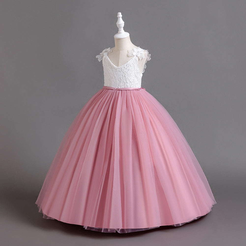 Flower Girl Dress Princess Dress Birthday Costume Party Holiday Wedding