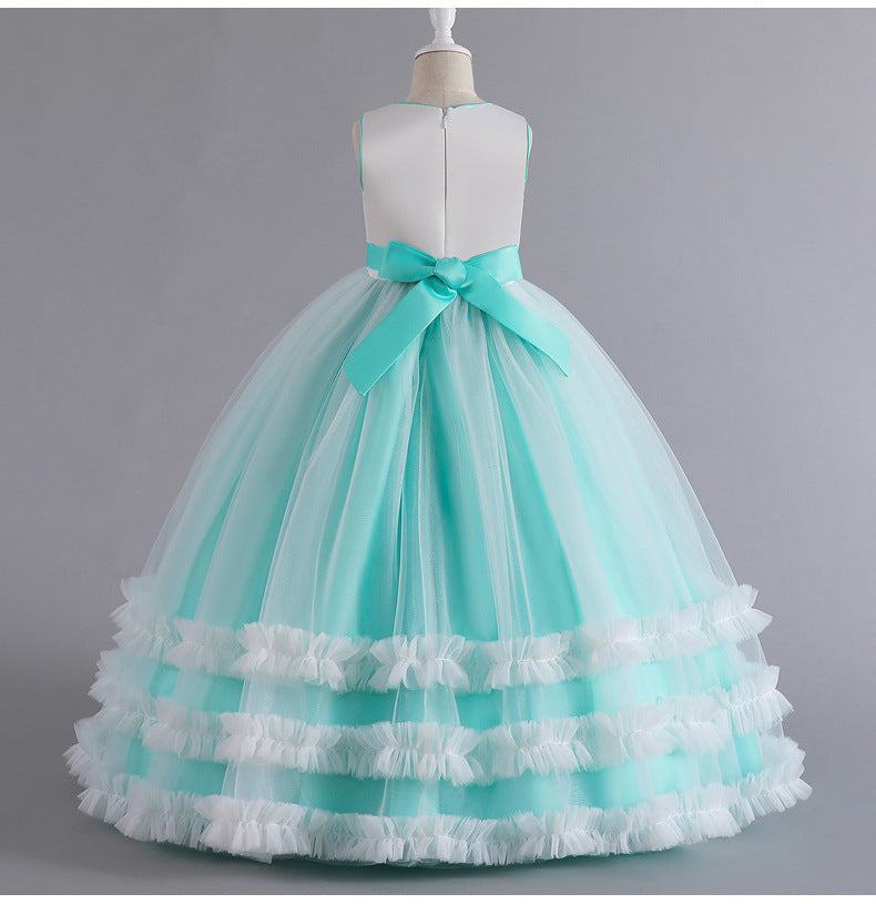 Flower Girl Dress Sequins Wedding Princess Dress Birthday Party Holiday Ball Gown