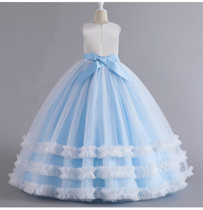 Flower Girl Dress Sequins Wedding Princess Dress Birthday Party Holiday Ball Gown