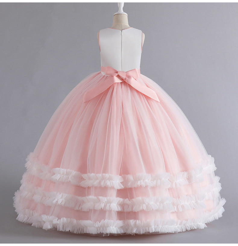 Flower Girl Dress Sequins Wedding Princess Dress Birthday Party Holiday Ball Gown