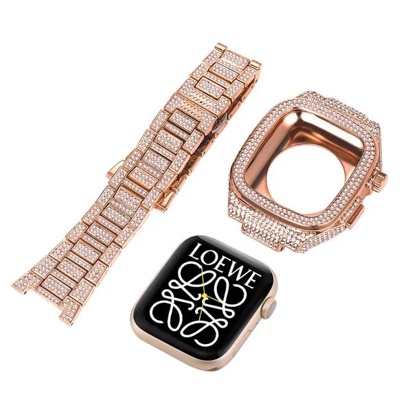 Luxury Metal CrystalDiamond Case Strap